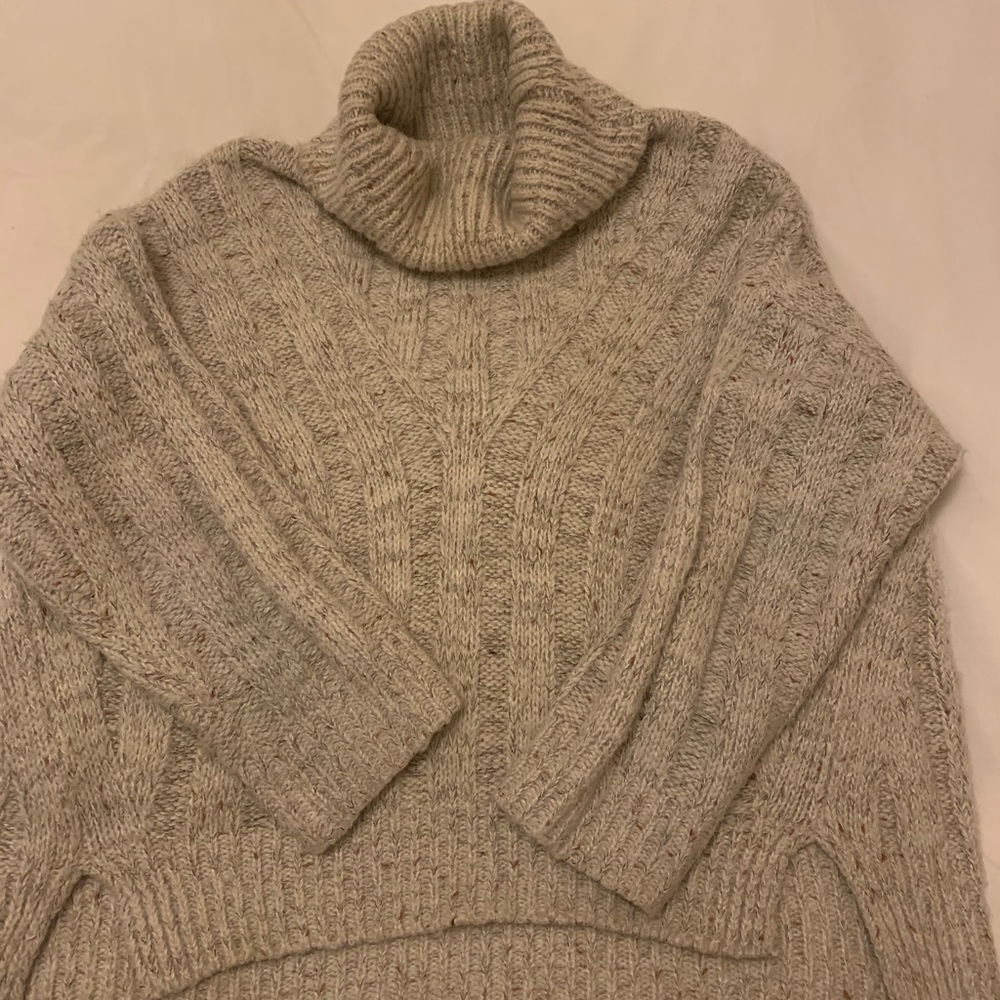 turtleneck chunky sweater